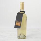 Lustige selbst gemachte Wein-Flaschen-Aufhänger Flaschenanhänger (Angewinkelt)