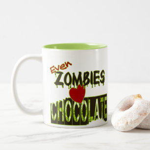 Lustige Selbst Zombies Lieben Schokolade Tasse