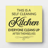 lustige Selbstputzkunst Fotoplatte (Vorderseite)