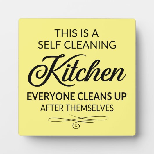 lustige Selbstputzkunst Fotoplatte (Vorderseite)