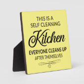 lustige Selbstputzkunst Fotoplatte (Vorderseite)