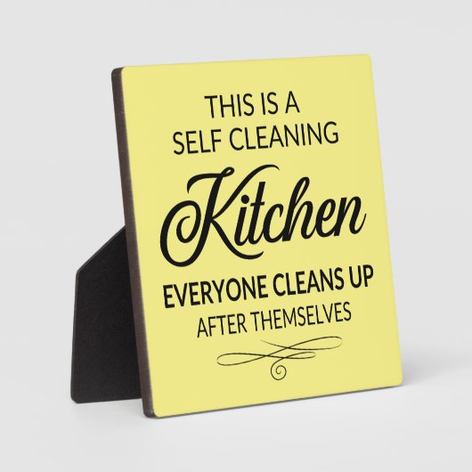 lustige Selbstputzkunst Fotoplatte (Vorderseite)