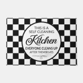 lustige Selbstputzkunst Fußmatte (Vorderseite)