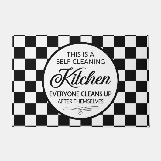 lustige Selbstputzkunst Fußmatte (Vorderseite)