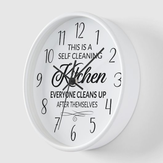 lustige Selbstputzkunst Uhr (Winkel)