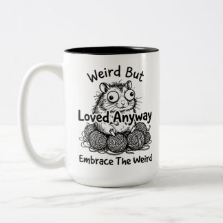 Lustige seltsame Zitat Zwei-Ton-Tasse Zweifarbige Tasse