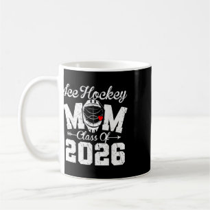 Lustige Senior-Eishockey-Mutter Abschlussjahrgang Kaffeetasse