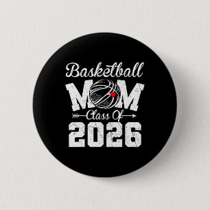 Lustige Senior Sketch Mom Cl von 2026 Abschluss  Button