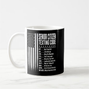 Lustige Senioren Bürger Textcode Opa auf dem Rücke Kaffeetasse