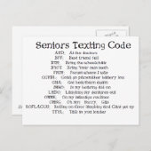 lustige Senioren-sims Postkarte (Vorne/Hinten)