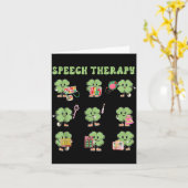 Lustige Shamrock-Sprache Therapie St. Patrick's Da Karte (Gelbe Blume)