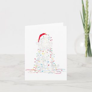 Lustige Sheepadoodle-Weihnachtsgrafiken Hundelicht Karte