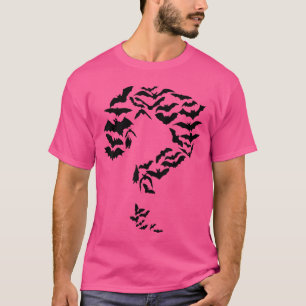 Lustige Sheldon nerdige Fledermäuse Fragezeichen C T-Shirt