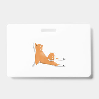 lustige shiba inu Hundyoga Pose Geburtstagsgeschen Ausweis