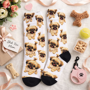 Lustige Shih-Tzu-Hundesocken Socken