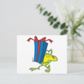 lustige Show Froschfrosch Cartoon Postkarte (Stehend Vorderseite)