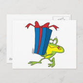 lustige Show Froschfrosch Cartoon Postkarte (Vorne/Hinten)
