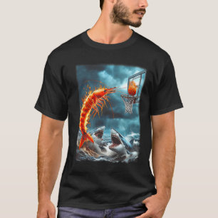 Lustige Shrimp-Tauchgänge bei Haien Ozean Meme S T-Shirt