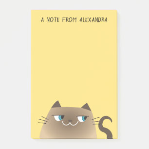 Lustige Siamkatze Haftnotizen Süße Kawaii Post-it Klebezettel