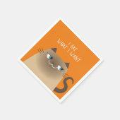 Lustige Siamkatze Serviette (Ecke)