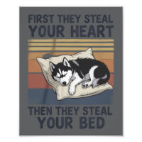 Lustige Sibirische Husky Haustierliebhaber Hundebe