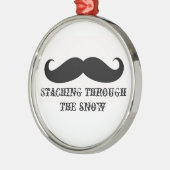 Lustige Silbernes Ornament (Links)