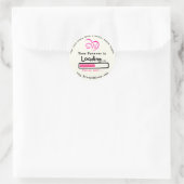 Lustige SisterWivees.com Runder Aufkleber (Tasche)