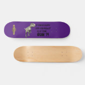 lustige Skateboard "HAPPY DINOSAUR" (Horizontal)