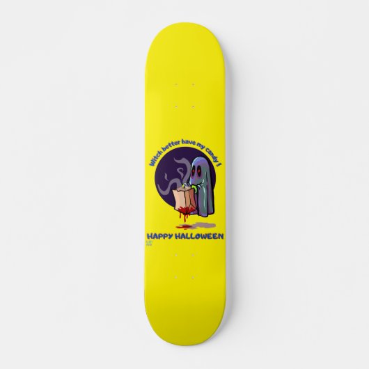 lustige Skateboard "HAPPY HALLOWEEN 2" (Vorne)