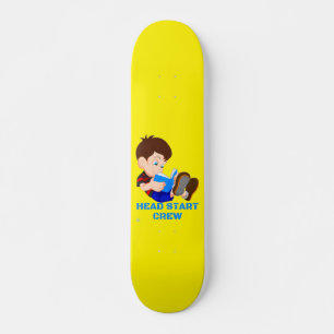 lustige Skateboard "HEAD START CREW"
