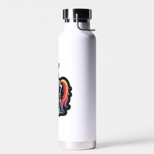 Lustige Skelett-Einhorn-Liebhaber Gruselige Hallow Trinkflasche