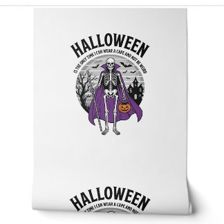 Lustige Skelett Halloween-Umhang-Zitat Vintage-Des Tapete