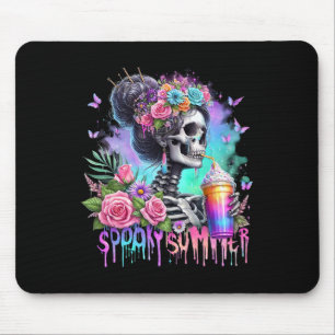 Lustige Skelett-Party Gruselige Sommergetränke Som Mousepad
