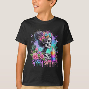 Lustige Skelett-Party Gruselige Sommergetränke Som T-Shirt