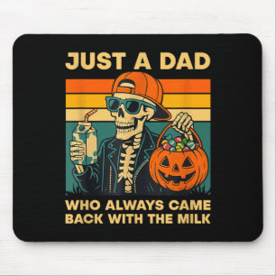 Lustige Skelett-Vater-Zitat Retro-Geschenk für den Mousepad
