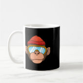 Lustige Ski-Affen-Brille Gorilla-Ski fahren Berg G Kaffeetasse (Links)