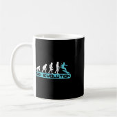 Lustige Ski-Evolution Wintersport Skifahren Kaffeetasse (Links)