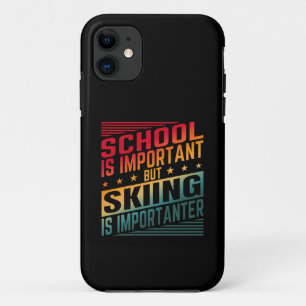 Lustige Skifahren Zitate Typografie Case-Mate iPhone Hülle