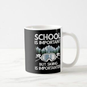 Lustige Skifahrerkunst für Jungen Mädchen Kinder S Kaffeetasse