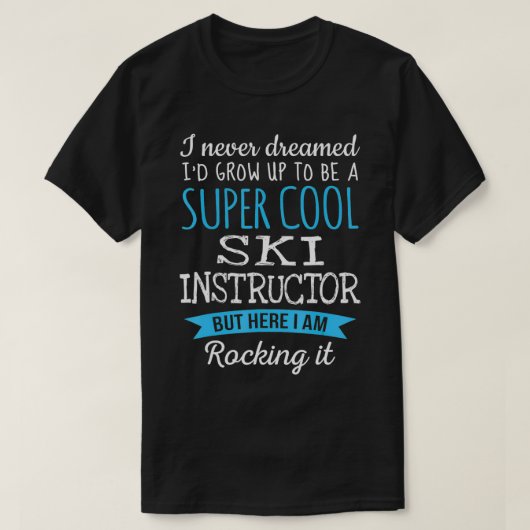 Lustige Skilehrer T-Shirt Wertschätzungs-Geschenke (Design vorne)