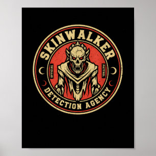 Lustige Skinwalker-Erfassungsagentur Kryptid Skinw Poster
