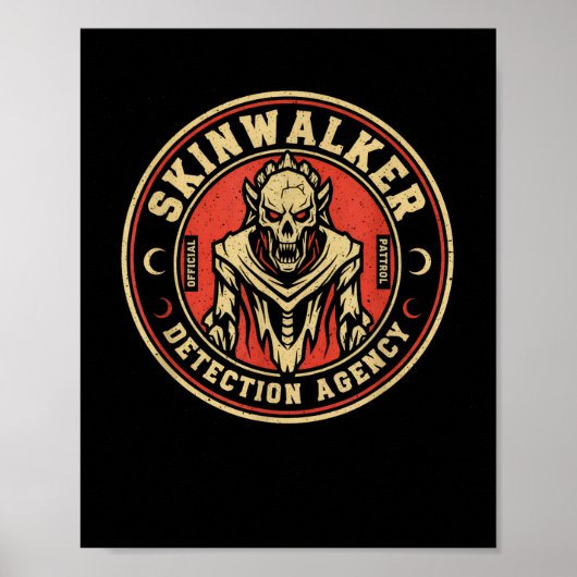 Lustige Skinwalker-Erfassungsagentur Kryptid Skinw Poster (Vorne)