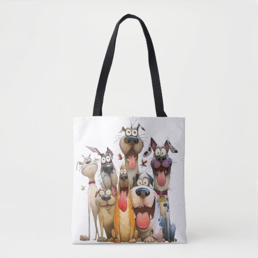 Lustige skurrile Tiere Tasche (Vorderseite)