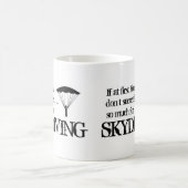 Lustige Skydiving Kaffee-Tasse Kaffeetasse (Mittel)