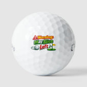 Lustige „Slice Left“-Warnung Golfball-Design Golfball (Vorderseite)