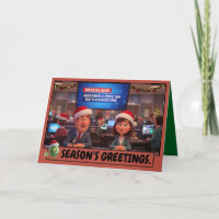 Lustige Slogan-Weihnachtskarten mit einem Greta-Th