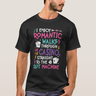 Lustige Slot Machine Glücksspiel Casino Spieler Ve T-Shirt
