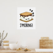Lustige S'more-Wortspiele Poster (Küche)