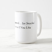 Lustige Snacks Tasse (VorderseiteRechts)