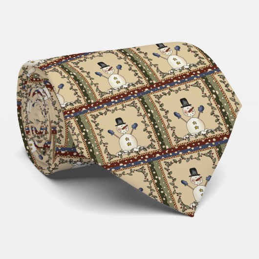 Lustige Snowman-Krawatte Krawatte (Gerollt)